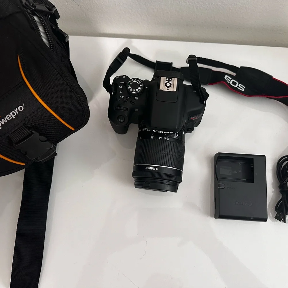 Canon EOS Rebel T6i with EF-S 18-55mm lens- WiFi enabled